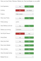 AlphaUserPoints application for Jomsocial profile