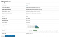 Charge Details view in component backend